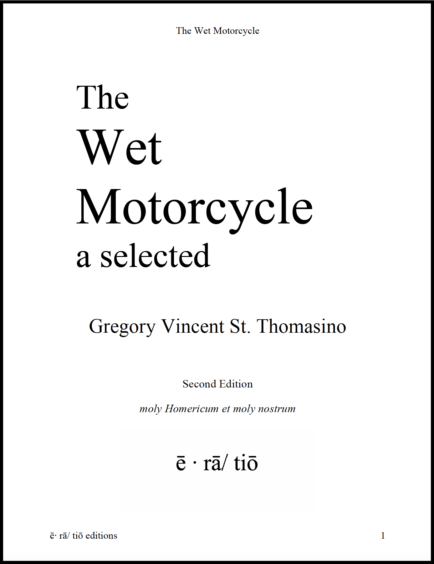 Click to download the free .pdf of The Wet Motorcycle second edition expanded.